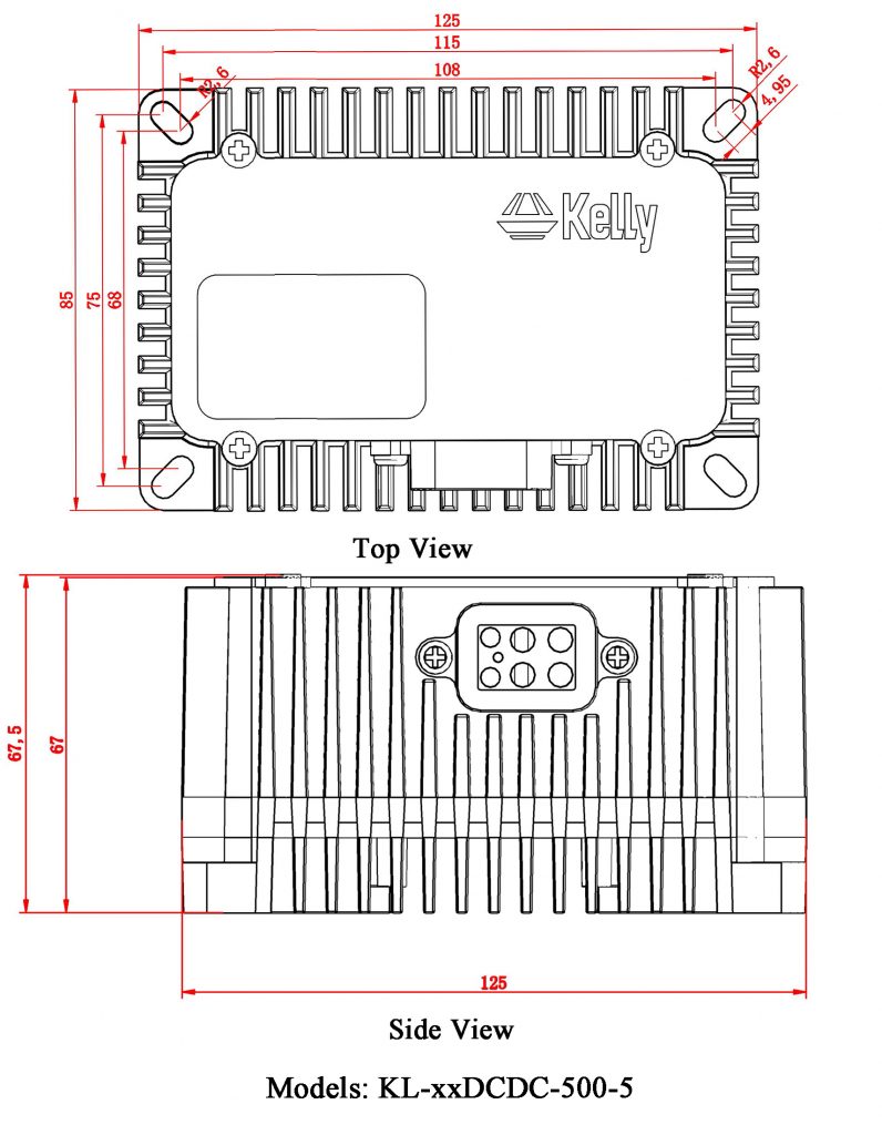 KL DC/DC Converter (36V-180V Input) (13.5V Output) (30A-60A) - Kelly ...